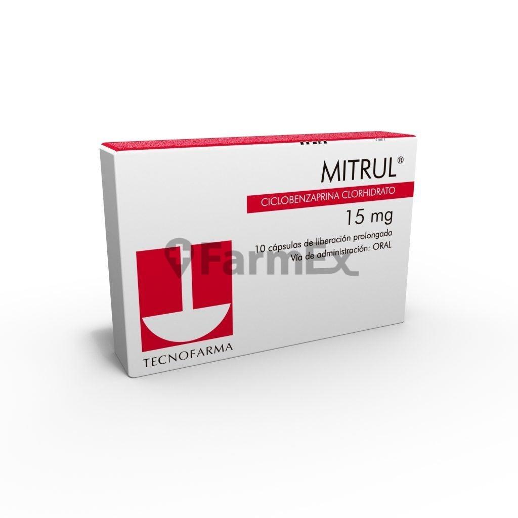 Mitrul 15 mg x 10 comprimidos TECNOFARMA